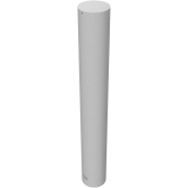 Barrier bollard | Steel tube  273 x 5 mm | stationary | for setting in concrete | hot-dip galvanized | total length: 2000 mm | with welded steel cap